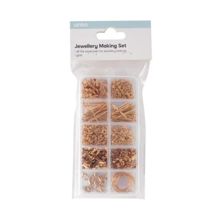 Kmart Anko Jewellery Making Set - Gold Look.png